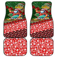 Mele Kalikimaka Shaka Santa Car Mats Hawaiian Surf Christmas Design with Aloha Spirit - Polynesian Pride