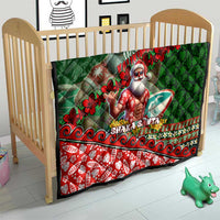 Mele Kalikimaka Shaka Santa Quilt Hawaiian Surf Christmas Design with Aloha Spirit - Polynesian Pride