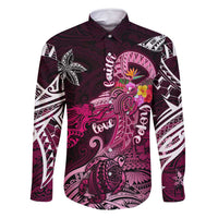 Breast Cancer Mermaid Polynesia Family Matching Mermaid Dress and Hawaiian Shirt Faith Hope Love