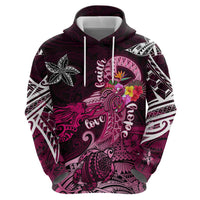 Breast Cancer Mermaid Polynesia Hoodie Faith Hope Love