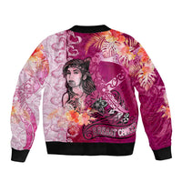Breast Cancer New Zealand Bomber Jacket Maori Aotearoa Girl Pink Out