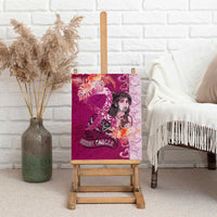 Breast Cancer New Zealand Canvas Wall Art Maori Aotearoa Girl Pink Out