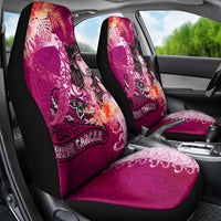 Breast Cancer New Zealand Car Seat Cover Maori Aotearoa Girl Pink Out