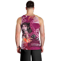Breast Cancer New Zealand Men Tank Top Maori Aotearoa Girl Pink Out