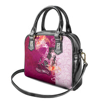 Breast Cancer New Zealand Shoulder Handbag Maori Aotearoa Girl Pink Out