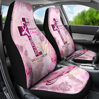 Breast Cancer Polynesian Car Seat Cover I Can Do All Things Through Christ