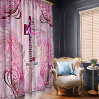Breast Cancer Polynesian Window Curtain I Can Do All Things Through Christ