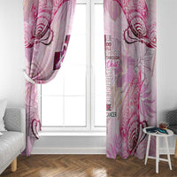 Breast Cancer Polynesian Window Curtain I Can Do All Things Through Christ