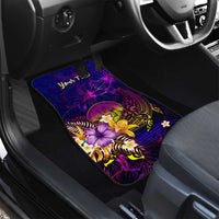 Wallis and Futuna Car Mats Whale Hibiscus Polynesian