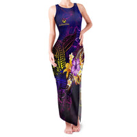 Wallis and Futuna Family Matching Tank Maxi Dress and Hawaiian Shirt Whale Hibiscus Polynesian