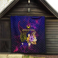 Wallis and Futuna Quilt Whale Hibiscus Polynesian