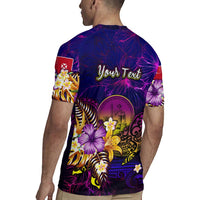 Wallis and Futuna Rugby Jersey Whale Hibiscus Polynesian