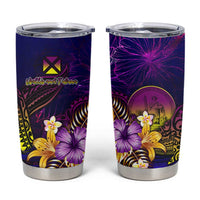 Wallis and Futuna Tumbler Cup Whale Hibiscus Polynesian