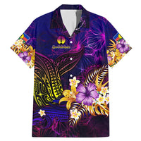 New Caledonia Family Matching Mermaid Dress and Hawaiian Shirt Whale Hibiscus Polynesian