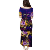 New Caledonia Puletasi Whale Hibiscus Polynesian