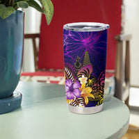 New Caledonia Tumbler Cup Whale Hibiscus Polynesian