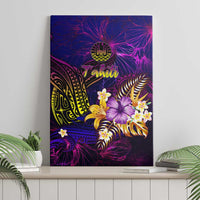 Tahiti French Polynesia Canvas Wall Art Whale Hibiscus Polynesian