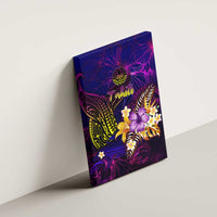 Tahiti French Polynesia Canvas Wall Art Whale Hibiscus Polynesian