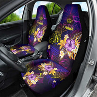 Tahiti French Polynesia Car Seat Cover Whale Hibiscus Polynesian