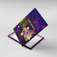 Cook Islands Canvas Wall Art Whale Hibiscus Polynesian