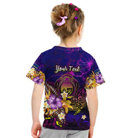 Nauru Kid T Shirt Whale Hibiscus Polynesian