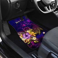 Tuvalu Car Mats Whale Hibiscus Polynesian