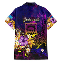 Tuvalu Family Matching Puletasi and Hawaiian Shirt Whale Hibiscus Polynesian