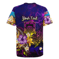 Tuvalu Rugby Jersey Whale Hibiscus Polynesian