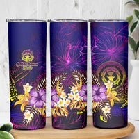 Northern Mariana Islands Skinny Tumbler Whale Hibiscus Polynesian
