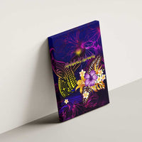 Marshall Islands Canvas Wall Art Whale Hibiscus Polynesian