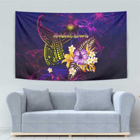 Marshall Islands Tapestry Whale Hibiscus Polynesian