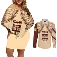 fiji-bula-couples-matching-off-shoulder-short-dress-and-long-sleeve-button-shirts-tapa-pattern-design