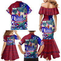 manu-samoa-rugby-2023-family-matching-mermaid-dress-and-hawaiian-shirt-humpback-whale-hexagon-tribal-tropical-style
