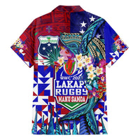 Manu Samoa Rugby 2023 Hawaiian Shirt Humpback Whale Hexagon Tribal Tropical Style DT02 - Polynesian Pride