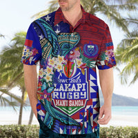 Manu Samoa Rugby 2023 Hawaiian Shirt Humpback Whale Hexagon Tribal Tropical Style DT02 - Polynesian Pride
