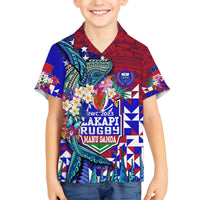 Manu Samoa Rugby 2023 Hawaiian Shirt Humpback Whale Hexagon Tribal Tropical Style DT02 - Polynesian Pride