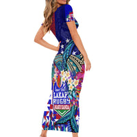 manu-samoa-rugby-2023-short-sleeve-bodycon-dress-humpback-whale-hexagon-tribal-tropical-style