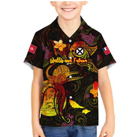 Wallis and Futuna Family Matching Mermaid Dress and Hawaiian Shirt Octopus Plumeria Polynesian Tattoo