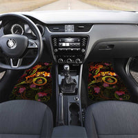 New Caledonia Car Mats Octopus Plumeria Polynesian Tattoo