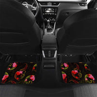 New Caledonia Car Mats Octopus Plumeria Polynesian Tattoo