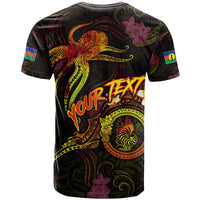 New Caledonia T Shirt Octopus Plumeria Polynesian Tattoo