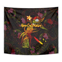 New Caledonia Tapestry Octopus Plumeria Polynesian Tattoo
