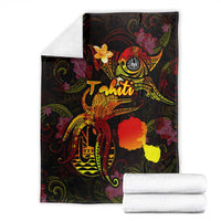 Tahiti French Polynesia Blanket Octopus Plumeria Polynesian Tattoo