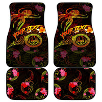 Tahiti French Polynesia Car Mats Octopus Plumeria Polynesian Tattoo