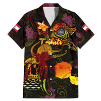 Tahiti French Polynesia Family Matching Mermaid Dress and Hawaiian Shirt Octopus Plumeria Polynesian Tattoo