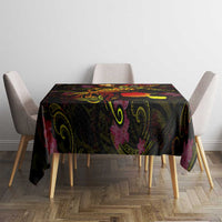 Tahiti French Polynesia Tablecloth Octopus Plumeria Polynesian Tattoo