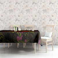 Tahiti French Polynesia Tablecloth Octopus Plumeria Polynesian Tattoo