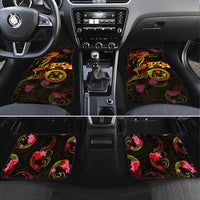 Cook Islands Car Mats Octopus Plumeria Polynesian Tattoo