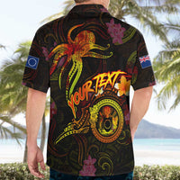 Cook Islands Hawaiian Shirt Octopus Plumeria Polynesian Tattoo
