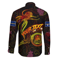 Nauru Family Matching Summer Maxi Dress and Hawaiian Shirt Octopus Plumeria Polynesian Tattoo